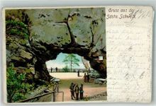 01855 O8361 Lichtenhain b Sebnitz 1900 Lithographie Kuhstall