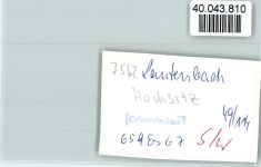 76593 W7562 Lautenbach , Murgtal FOTO KEINE AK Hochsitz