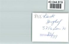 92280 W8455 Kastl b Amberg, Oberpf FOTO KEINE AK Berghof
