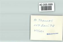 54655 W5524 St Thomas , Eifel FOTO KEINE AK Ortsansicht