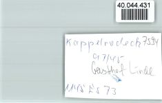 77876 W7594 Kappelrodeck FOTO KEINE AK Gasthof Linde