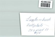 51643 W5270 Lantenbach FOTO KEINE AK Camping