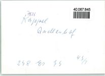 79853 W7825 Kappel , Hochschwarzw FOTO KEINE AK Restaurant Quellenhof