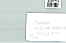 63179 W6053 Hausen , Kr Offenbach am Main FOTO KEINE AK Kurklinik Westerwald