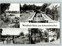 15864 O1234 Wendisch Rietz - Ortsansichten Schleuse Scharmützelsee 4-Bildaufnahme