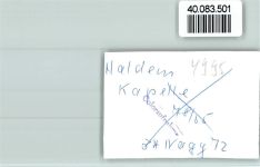 32351 W4995 Haldem , Kr Lübbecke, Westf FOTO KEINE AK Kapelle