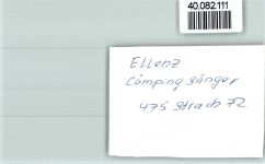56821 W5597 Ellenz FOTO KEINE AK Camping Gaststube Sänger