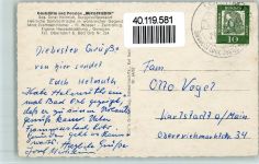 63637 W6485 Burgjoß - Gaststätte Pension Burgfrieden Ortsansichten 3-Bildaufnahme AKU2