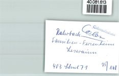 57399 W5942 Rahrbach FOTO KEINE AK Familien Ferienheim