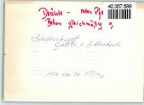 35216 W3560 Biedenkopf FOTO KEINE AK Gasthaus zum Billerbach