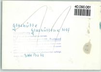 32816 W4938 Glashütte FOTO KEINE AK Hotel Glashüttener Hof