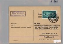 17039 O2001 Ganzkow KEINE AK Landpoststempel