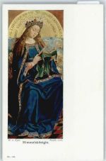 H.v. Eyck , Himmelskönigin , Frau liest Buch Künstler