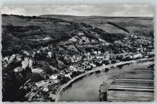 69239 W6918 Neckarsteinach - Fluss Schiff Feld Berg Haus Baum