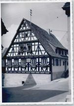 73770 W7306 Denkendorf , Württ Foto AK Haus der Johann Michael Hahn´schen Gemeinschaft in der Kirchgasse