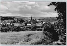 35099 W3559 Ernsthausen , Kr Frankenberg, Eder - Kirche Baum Feld