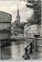 03222 O7543 Lübbenau - Fluss Auto Kirche