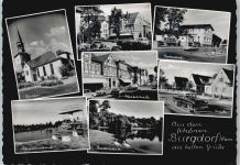 31303 W3167 Burgdorf , Kr Hannover - Marktstrasse , Schwimmbad , Bahnhof