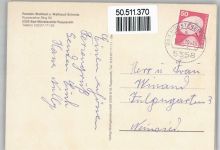 53902 W5358 Bad Münstereifel - Pension Walfried Wiese Baum Blumen Tisch Stuhl Bett