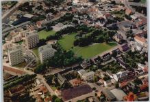 25421 W2080 Pinneberg - Fliegeraufnahme Wiese Haus Baum