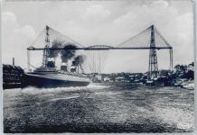 44000 Nantes - Fluss Schiff Brücke