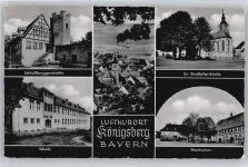 97486 W8729 Königsberg i Bay - Gaststätte Schule Kirche Marktplatz