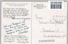 Melnik - Künstlerkarte, Tabakernte
