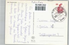 92714 W8481 Pleystein - Brunnen, Reh, Teilansicht, Wappen