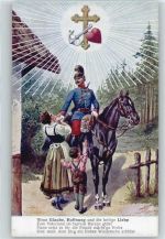 Glaube und Hoffnung Poesie Künstlerkarte