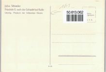 Schlacht bei Kolin Adel Friedrich der Große Künstlerkarte