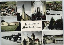 84359 W8346 Simbach a. Inn - Gesamtansicht, Kirche, Schule