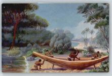 No. 197 , Chr. Rave , Schiffsbau im alten Ägypten Marine - Galerie
