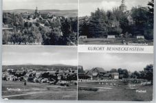 38877 O3702 Benneckenstein - Gesamtansicht, Kirche, Freibad AKU1