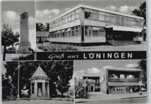49624 W4573 Löningen - Kirche, Geschäft Spar-Markt Wilh. Brundiers & Sohn