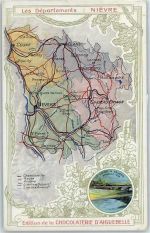 58000 Nevers - Übersichtskarte Department Nievre