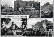 01445 O8122 Radebeul - Spitzhaus, Bennoschlösschen, Jakobstein, Meinholdsches Turmhaus, Schloss