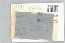 34434 W3532 Bühne , Westf FOTO KEINE AK Foto mit Negativ, Pension G. Krull