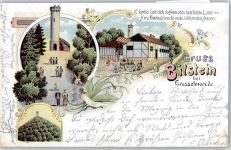 37247 W3432 Großalmerode Lithographie Restaurant zum Bielstein
