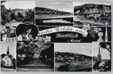 56332 W5401 Dieblich - Niederburg, Wein, Weinbrunnen, Ehrenmal, Kirche