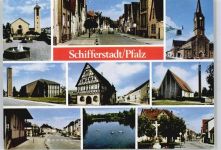 67105 W6707 Schifferstadt - Kirchen, Ortspartie, Seepartie