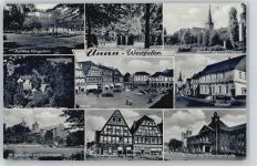 59423 W4750 Unna - Kurhaus Königsborn, Kaserne, Kirche, Ehrenmal, Altstadt, Marktplatz, Rathaus, Fachwerkhaus