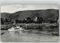 56333 W5406 Winningen , Mosel - Camping-Insel "Ziehfurt" Schiff