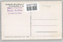 08451 O9630 Crimmitschau - Konditorei, Stadt-Kaffee