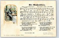 meine Großmutter Erzgebirge Liederkarte