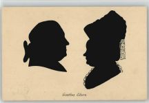 Goethes Eltern Scherenschnitte Goethe