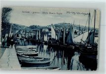 Sisak Sissek / Susak - Grenze Strand Franjo Supilo Segelschiffe Boote