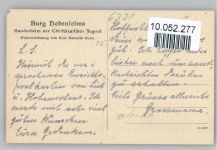 35644 W6331 Hohensolms Künstlerkarte Alte Wacht Burg sign. K.H.Zunn