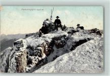 Ramsau am Dachstein Bergsteiger am Gipfel ca 1909 AK Bergsteiger
