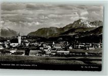 83317 W8221 Teisendorf - Ortsansicht mit Hochstaufen Foto E. Baumann