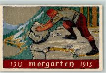 Ganzsache - Morgarten 1915 AK Ganzsache Künstlerkarte